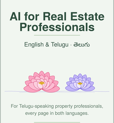 Cover of AI for Real Estate Professionals · English and Telugu